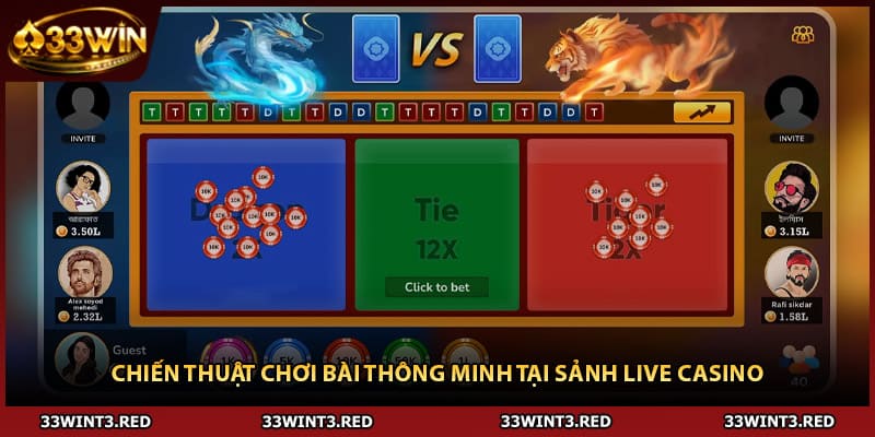 Chiến thuật chơi bài thông minh tại sảnh live casino